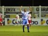 Comemoração da equipe do Lajeadense após gol, o único da partida