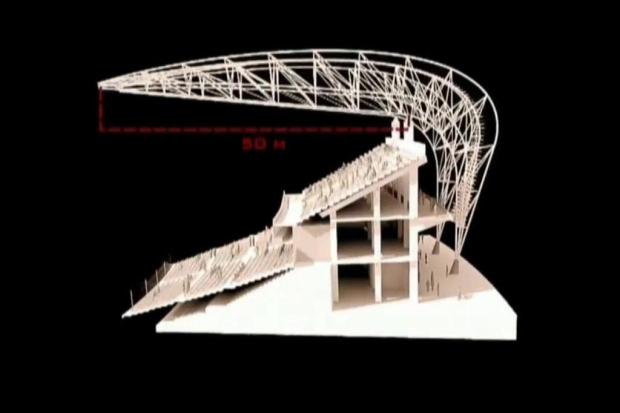 Inter divulga vídeo com detalhes sobre a fabricação da cobertura do Beira-Rio Reprodução/ Vídeo/