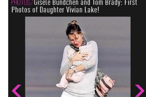 Gisele Bündchen é fotografada desembarcando com a filha no Havaí E! Online/Reprodução