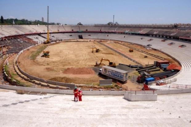 FOTO: Inter divulga foto de um Beira-Rio com 58% das obras concluídas Divulgação/Inter FOTO: Inter divulga foto de um Beira-Rio com 58% das obras concluídas Divulgação/Inter