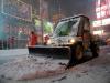 Neve cobriu a Times Square, em Nova York