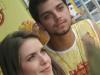 Rodrigo Simas e Monique Alfradique curtem Skol Folia, em Florianopolis