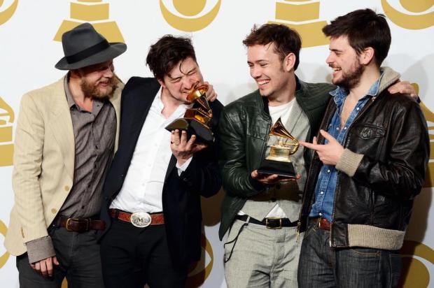 Mumford & Sons e Fun. triunfam no Grammy Jason Merritt/AFP Mumford & Sons e Fun. triunfam no Grammy Jason Merritt/AFP