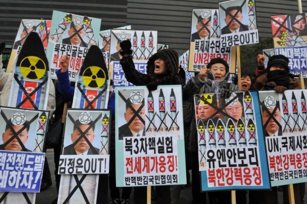 Coreia do Norte desafia o mundo com novo teste nuclear KIM JAE-HWAN/AFP