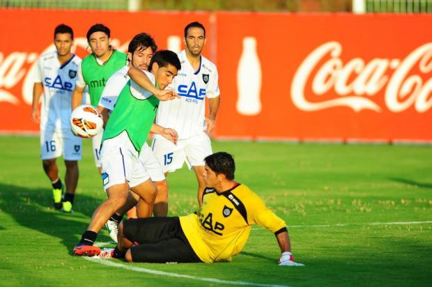 FOTO: antes de encarar o Grêmio, Huachipato treina no CT Parque Gigante Jean Schwarz/Agencia RBS FOTO: antes de encarar o Grêmio, Huachipato treina no CT Parque Gigante Jean Schwarz/Agencia RBS