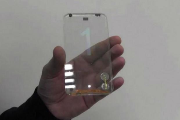 Empresa de Taiwan apresenta protótipo de celular transparente Polytron Technologies/Divulgação Empresa de Taiwan apresenta protótipo de celular transparente Polytron Technologies/Divulgação
