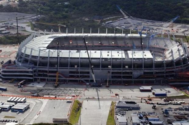 Arena Pernambuco mais de 90% pronta Divulgação Arena Pernambuco/Divulgação Arena Pernambuco