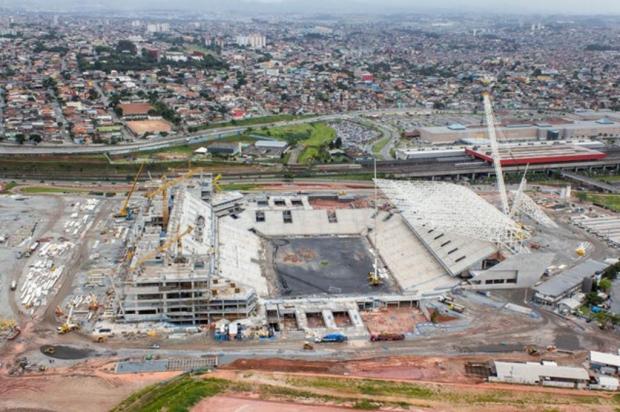 Área onde gramado do Itaqueirão será plantado começa a ser escavada Divulgação Portal da Copa/Divulgação Portal da Copa