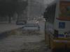 A chuva forte caiu durante a tarde na capital gaúcha