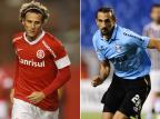 La Europa es aqui: os atacantes de luxo da dupla Gre-Nal Montagem sobre fotos Diego Vara e Mauro Vieira/