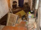 Cratera engole parte de casa em Passo Fundo  Fabiana Beltrami/Especial