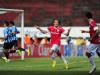 Jogador Forlán comemora o segundo gol do Inter no segundo tempo