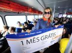 Catamarã atinge a marca de 1 milhão de passageiros e aposta na fidelidade para ampliar transporte hidroviário Ronaldo Bernardi/Agencia RBS Catamarã atinge a marca de 1 milhão de passageiros e aposta na fidelidade para ampliar transporte hidroviário Ronaldo Bernardi/Agencia RBS