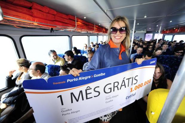 Catamarã atinge a marca de 1 milhão de passageiros e aposta na fidelidade para ampliar transporte hidroviário Ronaldo Bernardi/Agencia RBS