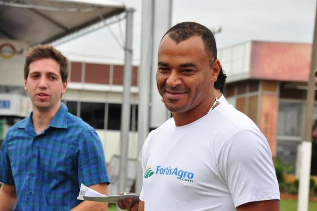 Sócio de uma empresa de grãos, ex-jogador Cafu visita a Expodireto Diogo Zanatta/Especial