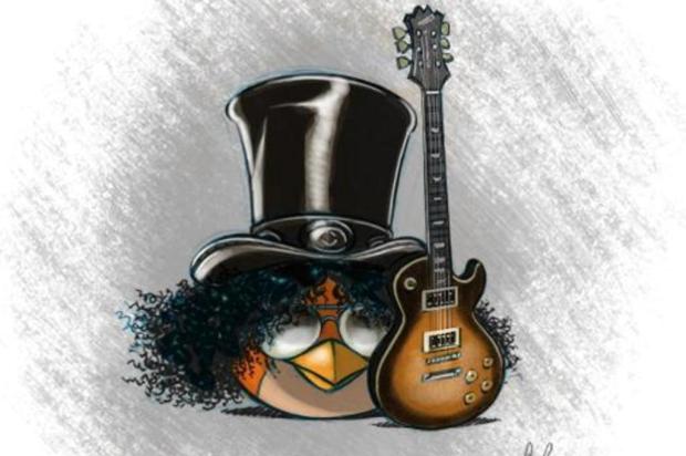 Slash vira personagem do Angry Birds Space Rovio/Reprodução Slash vira personagem do Angry Birds Space Rovio/Reprodução