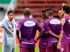 Sob chuva, São Luiz faz treino antes de enfrentar o Inter Diego Vara/ Sob chuva, São Luiz faz treino antes de enfrentar o Inter Diego Vara/