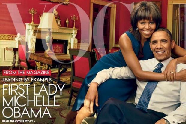 Michelle Obama é capa da revista Vogue pela segunda vez Vogue/Reprodução