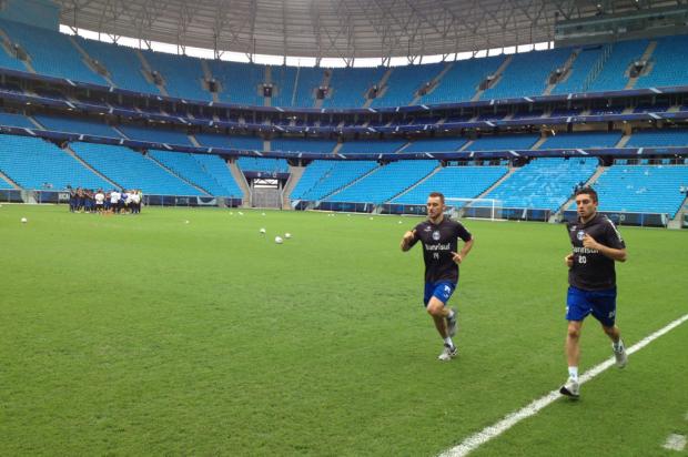 FOTO: Fábio Aurélio treina em separado e tem estreia pelo Grêmio novamente adiada Marco Souza/