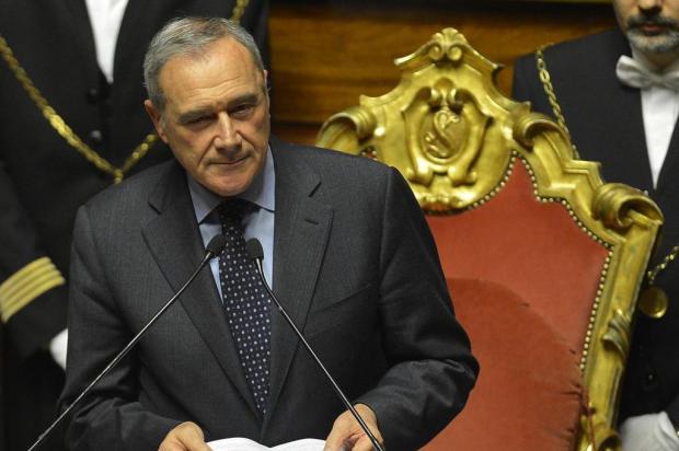 Esquerda italiana vence eleições das duas câmaras do Parlamento  ALBERTO LINGRIA/AFP