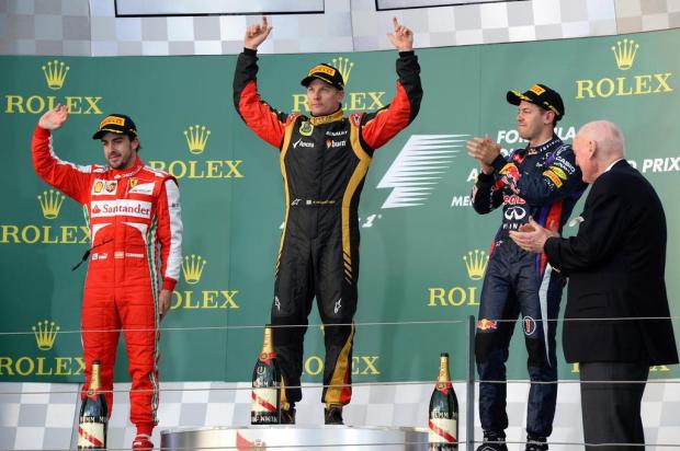 Raikkonen vence o GP da Austrália e Massa chega em quarto WILLIAM WEST/AFP