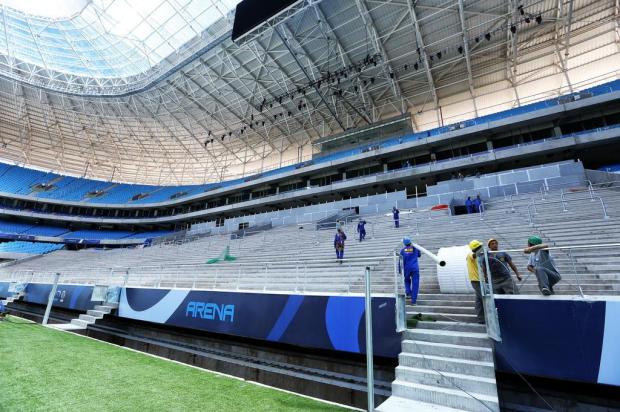 Grêmio propõe ampliar número de gradis para liberar setor geral da Arena Omar Freitas/Agencia RBS Grêmio propõe ampliar número de gradis para liberar setor geral da Arena Omar Freitas/Agencia RBS
