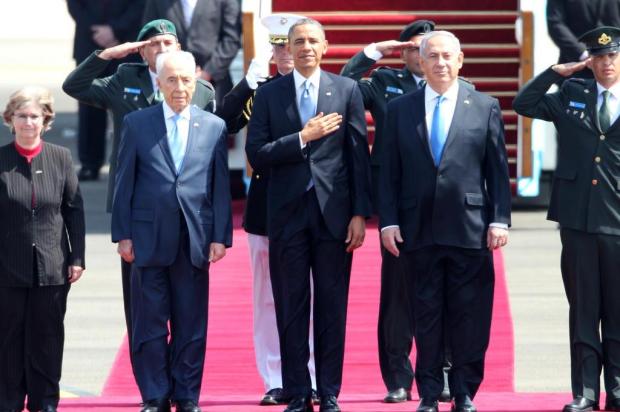 Barack Obama visita Israel pela primeira vez como presidente americano JACK GUEZ/AFP