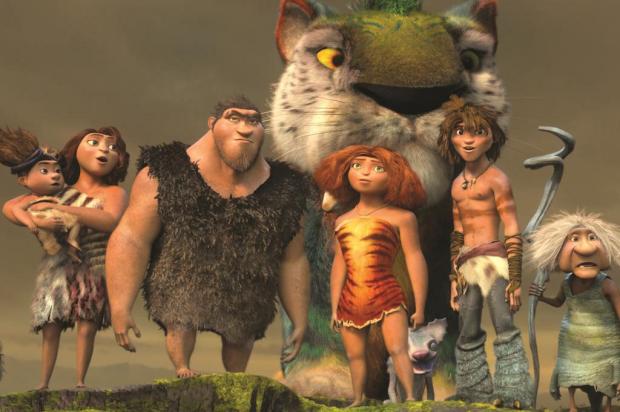 Estreia o desenho "Os Croods", dublado com as vozes de astros como Nicolas Cage e Emma Stone Fox/Divulgação