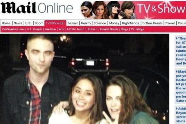 Kristen Stewart e Robert Pattinson são fotografados juntos após meses Daily Mail/Reprodução Kristen Stewart e Robert Pattinson são fotografados juntos após meses Daily Mail/Reprodução