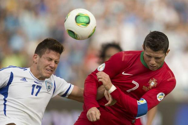 Portugal faz gol no fim, mas fica no empate com Israel pelas Eliminatórias JACK GUEZ / AFP/