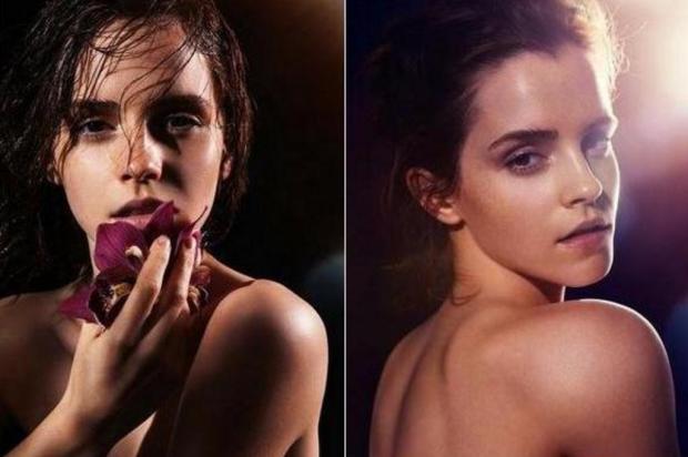 Emma Watson posa sem roupa para projeto "Beleza Natural" James Houston/Reprodução Emma Watson posa sem roupa para projeto "Beleza Natural" James Houston/Reprodução