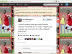 Pelo Twitter, Fred avisa que deve ficar uma semana fora dos jogos do Inter Reprodução, Twitter/