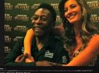Pelé posta foto ao lado de Gisele Bündchen: "Belíssima" Twitter/Reprodução Pelé posta foto ao lado de Gisele Bündchen: "Belíssima" Twitter/Reprodução