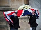 Com previsão de protestos, funeral de Margaret Thatcher acontece hoje em Londres Carl Court/AFP Com previsão de protestos, funeral de Margaret Thatcher acontece hoje em Londres Carl Court/AFP