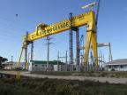 Novo pórtico gigante muda cenário do polo naval de Rio Grande Márcio Gandra/Especial