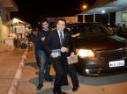 Marco Feliciano chega ao Congresso de Gideões, em Camboriú, e perde o sapato Rafaela Martins/Agência RBS