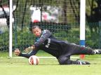 Preparador treina forte goleiros do Grêmio para acelerar adaptação à velocidade da bola Lucas Uebel/Grêmio/Divulgação