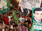 Ex-premier Nawaz Sharif vence no Paquistão  ARIF ALI/AFP