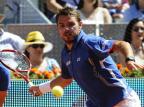 Dores na coxa tiram Wawrinka do Masters 1000 de Roma DOMINIQUE FAGET/AFP Dores na coxa tiram Wawrinka do Masters 1000 de Roma DOMINIQUE FAGET/AFP