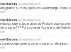 No Twitter, irmão de Barcos publica duras críticas a Vanderlei Luxemburgo Reprodução/ No Twitter, irmão de Barcos publica duras críticas a Vanderlei Luxemburgo Reprodução/