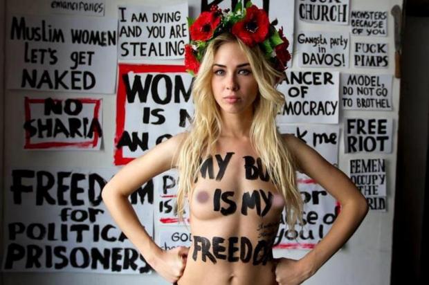 "As mulheres anônimas são a nossa inspiração", diz fundadora do grupo ucraniano Femen Reprodução/Facebook