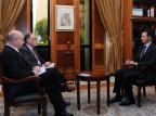 Al-Assad exercita linha dura até em entrevista SANA/AFP Al-Assad exercita linha dura até em entrevista SANA/AFP