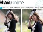 Vento surpreende e levanta vestido de Kate Middleton em casamento Daily Mail/Reprodução Vento surpreende e levanta vestido de Kate Middleton em casamento Daily Mail/Reprodução