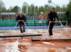 Chuva castiga torneio WTA de Bruxelas Virginie Lefour/afp Chuva castiga torneio WTA de Bruxelas Virginie Lefour/afp