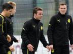 Meia Mario Götze desfalca o Borussia Dortmund na final da Liga dos Campeões John Macdougall/AFP Meia Mario Götze desfalca o Borussia Dortmund na final da Liga dos Campeões John Macdougall/AFP