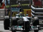 Nico Rosberg lidera primeira sessão de treinos livres em Mônaco JEAN-CHRISTOPHE MAGNENET/AFP