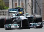 Rosberg fica feliz com resultado em treinos livres, mas prega cautela BORIS HORVAT / AFP/
