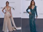 Modelos brasileiras brilham em baile de gala da amfAR, em Cannes AFP/AFP Modelos brasileiras brilham em baile de gala da amfAR, em Cannes AFP/AFP