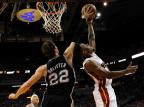 Com Tiago Splitter em quadra, Spurs sai na frente do Heat nas finais da NBA STEVE MITCHELL/AFP