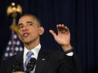 "Ninguém ouve suas ligações telefônicas", diz Obama Stephen Lam/AFP "Ninguém ouve suas ligações telefônicas", diz Obama Stephen Lam/AFP